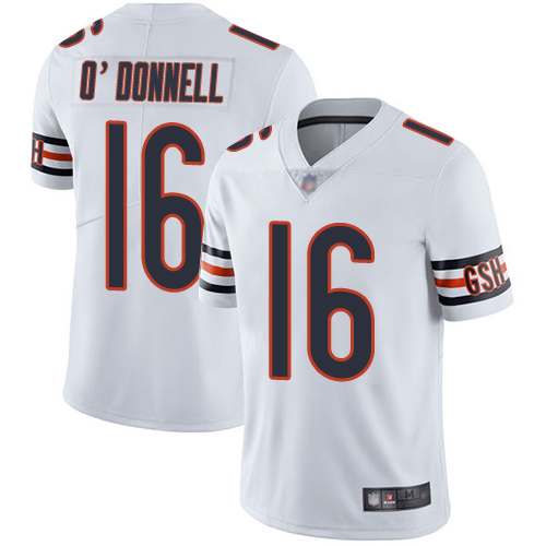 Chicago Bears Limited White Men Pat O Donnell Road Jersey NFL Football #16 Vapor Untouchable->youth nfl jersey->Youth Jersey